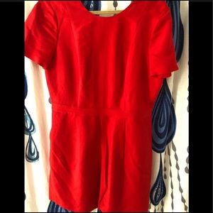 Banana Republic Red romper sz 12